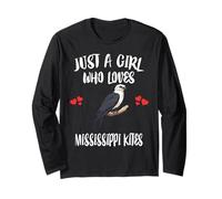 Just A Girl Who Loves Mississippi Kites Birds Long Sleeve T-Shirt
