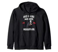 Just A Girl Who Loves Mississippi Kites Birds Zip Hoodie