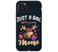Just A Girl Who Loves Moose Lover Women Flower Floral Case for iPhone 11 Pro Max