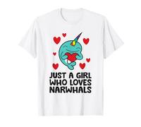Just A Girl Who Loves Narwhals T-Shirt