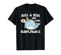 Just A Girl Who Loves Narwhals T-Shirt