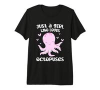 Just A Girl Who Loves Octopuses Cute Squid Octopus Costume Premium T-Shirt