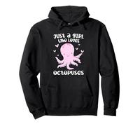 Just A Girl Who Loves Octopuses Cute Squid Octopus Costume Pullover Hoodie