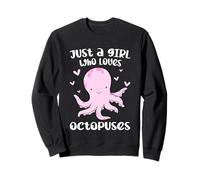 Just A Girl Who Loves Octopuses Cute Squid Octopus Costume Sweatshirt