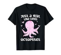 Just A Girl Who Loves Octopuses Cute Squid Octopus Costume T-Shirt