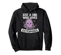Just A Girl Who Loves Octopuses Funny Octopus Costume Pullover Hoodie