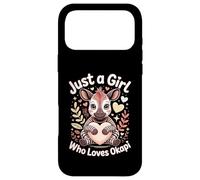 Just A Girl Who Loves Okapi Forest Giraffe Zoo Animal Lovers Case for iPhone 17 Pro Max