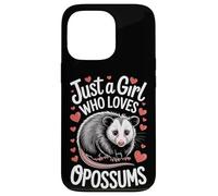 Just A Girl Who Loves Opossums Nature Fan Case for iPhone 13 Pro