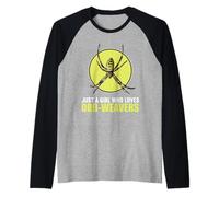 Just a Girl who Loves Orb-Weavers Orb-Weaver Raglan Baseball Tee