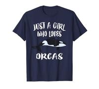 Just A Girl Who Loves Orcas Orca Whale T-Shirt