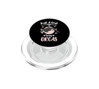 Just A Girl Who Loves Orcas Whale PopSockets PopGrip for MagSafe
