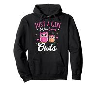 Just A Girl Who Loves Owls Nature Bird Lover Owl Pullover Hoodie