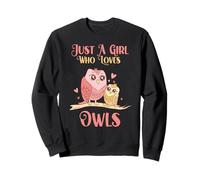 Just A Girl Who Loves Owls Nature Bird Lover Owl Sweatshirt