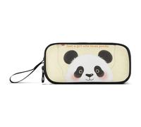 Just A Girl Who Loves Panda Nylon Pencil Bag College High Capacity Pen Pencil Case School Stationery for School Kids