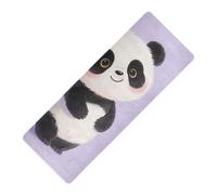 Just A Girl Who Loves Panda printed yoga mat with bag for home gym, natural rubber non slip, with yoga mat storage tapete para ejercicio 71x26 inches
