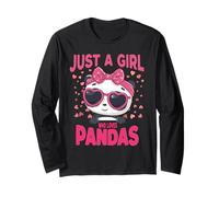 Just a Girl Who Loves Pandas Cute Baby Panda Lover Long Sleeve T-Shirt