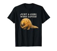 Just a Girl Who Loves Pangolins Artwork for Pangolin Fans T-Shirt