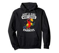 Just A Girl Who Loves Parrots Cute Bird Parrot Costume Pullover Hoodie