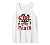 Just a Girl Who Loves Pasta Retro Italian Food Lover Tank Top