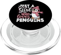 Just A Girl Who Loves Penguins Cute Penguin Lover PopSockets PopGrip for MagSafe