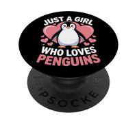 Just A Girl Who Loves Penguins Penguin Watcher Animal Humor PopSockets Adhesive PopGrip