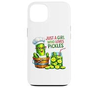 Just A Girl Who Loves Pickles Cute Chef Art Case for iPhone 13