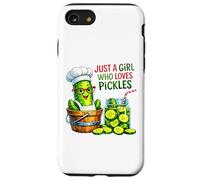 Just A Girl Who Loves Pickles Cute Chef Art Case for iPhone SE (2020) / 7/8