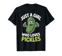 Just A Girl Who Loves Pickles Perfect for Pickle Enthusiasts T-Shirt