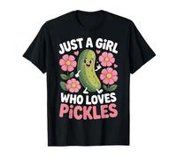 Just A Girl Who Loves Pickles Silly Crunchy Snack T-Shirt