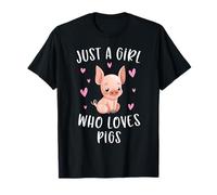 Just A Girl Who Loves Pigs Funny Piggy Lovers Gift For Girls T-Shirt