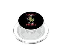 Just A Girl Who Loves Pirates Dinosaur PopSockets PopGrip for MagSafe