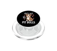Just A Girl Who Loves Pit Bulls PopSockets PopGrip for MagSafe