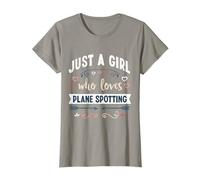 Just a Girl who loves Plane spotting Funny Gifts T-Shirt