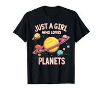 Just A Girl Who Loves Planets Solar System Space Lover Women T-Shirt