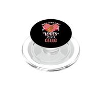 Just A Girl Who Loves Playing Cello PopSockets PopGrip for MagSafe