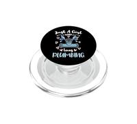 Just A Girl Who Loves Plumbing PopSockets PopGrip for MagSafe