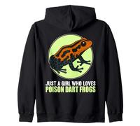 Just a Girl who loves Poison Dart Frogs Poison Dart Frog Zip Hoodie