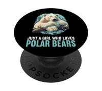 Just a Girl who loves Polar Bears Polar Bear PopSockets Adhesive PopGrip