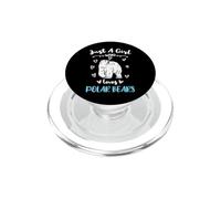 Just A Girl Who Loves Polar Bears PopSockets PopGrip for MagSafe