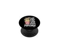 Just A Girl Who Loves Popcorn PopSockets Adhesive PopGrip