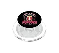 Just A Girl Who Loves Popcorn PopSockets PopGrip for MagSafe