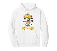 Just A Girl Who Loves Potatoes Spuds St Patrick’s Day Irish Pullover Hoodie