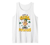 Just A Girl Who Loves Potatoes Spuds St Patrick’s Day Irish Tank Top