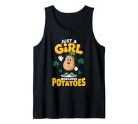 Just A Girl Who Loves Potatoes Spuds St Patrick’s Day Irish Tank Top