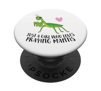 Just a Girl Who Loves Praying Mantis Cute Praying Mantis PopSockets Adhesive PopGrip