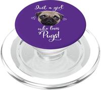Just A Girl Who Loves Pugs PopSockets PopGrip for MagSafe