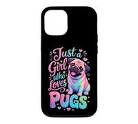 Just a Girl Who Loves Pugs Pug Mom Case for iPhone 12/12 Pro