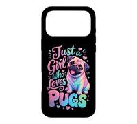 Just a Girl Who Loves Pugs Pug Mom Case for iPhone 17 Pro Max