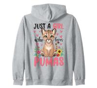 Just a Girl Who Loves Pumas Safari Zip Hoodie