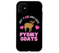 Just A Girl Who Loves Pygmy Goats Cute Girls Pygmy Goat Case for iPhone 11